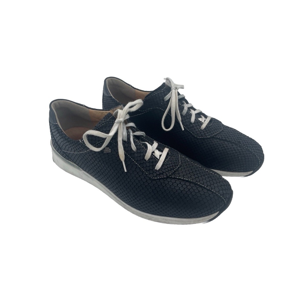Finn Comfort  Ikebukuro Shoes Women's US 6.5 Black Leather‎ Sneakers Comfort